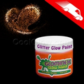 Glominex Glitter Glow Paint 4 Oz. Orange Jars